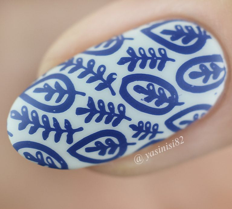 B. loves plates- Stamping Polish- BLP42 B. a Rainy Mood