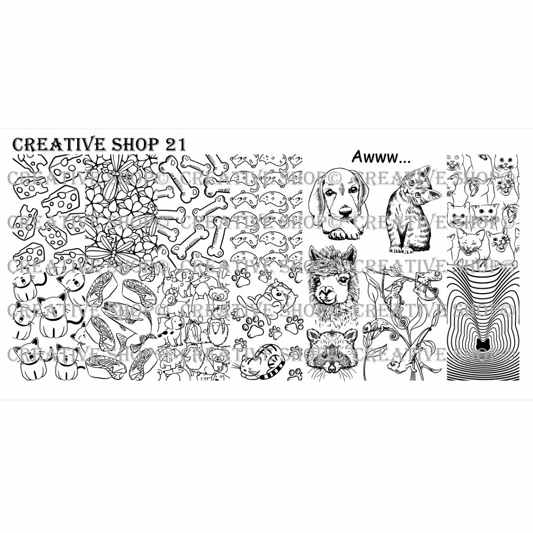 Creative Shop- Stamping Plate- 021