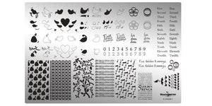 Beautometry- Stamping Plates- 12 Days of Christmas 01