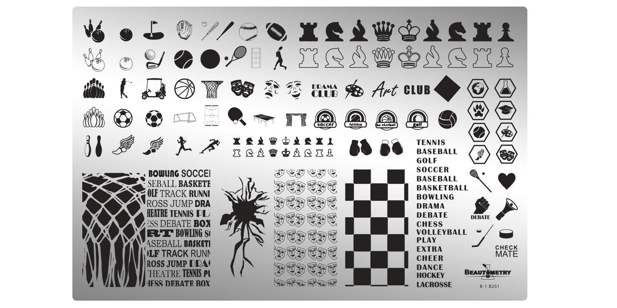 Beautometry- Stamping Plates- Back to School 01