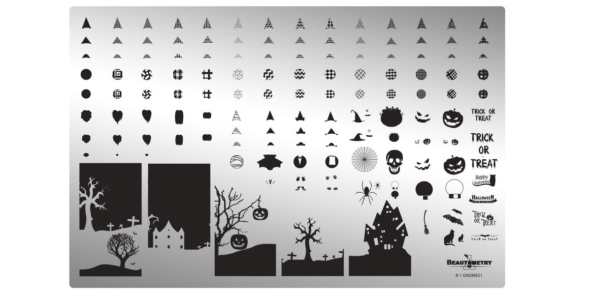 Beautometry- Stamping Plates- Gnomes 01