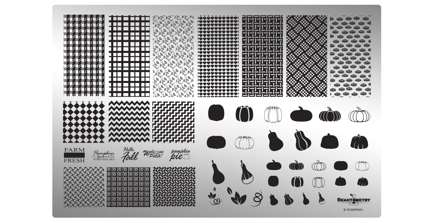 Beautometry- Stamping Plates- Pumpkin 01