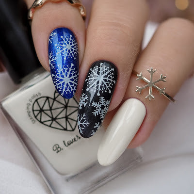 B. loves plates- Stamping Polish- BLP45 B. a Winter Sunlight