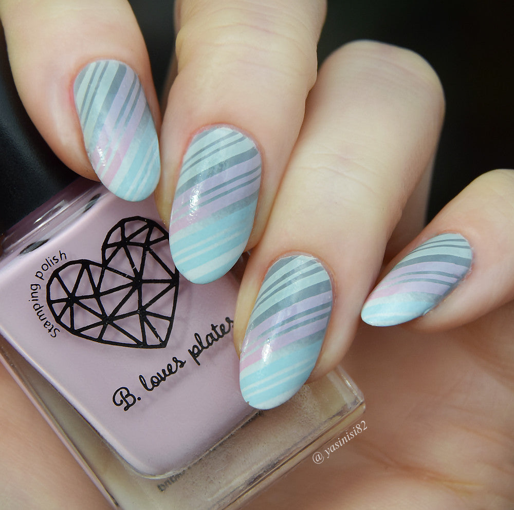 B. loves plates- Stamping Polish- BLP45 B. a Winter Sunlight