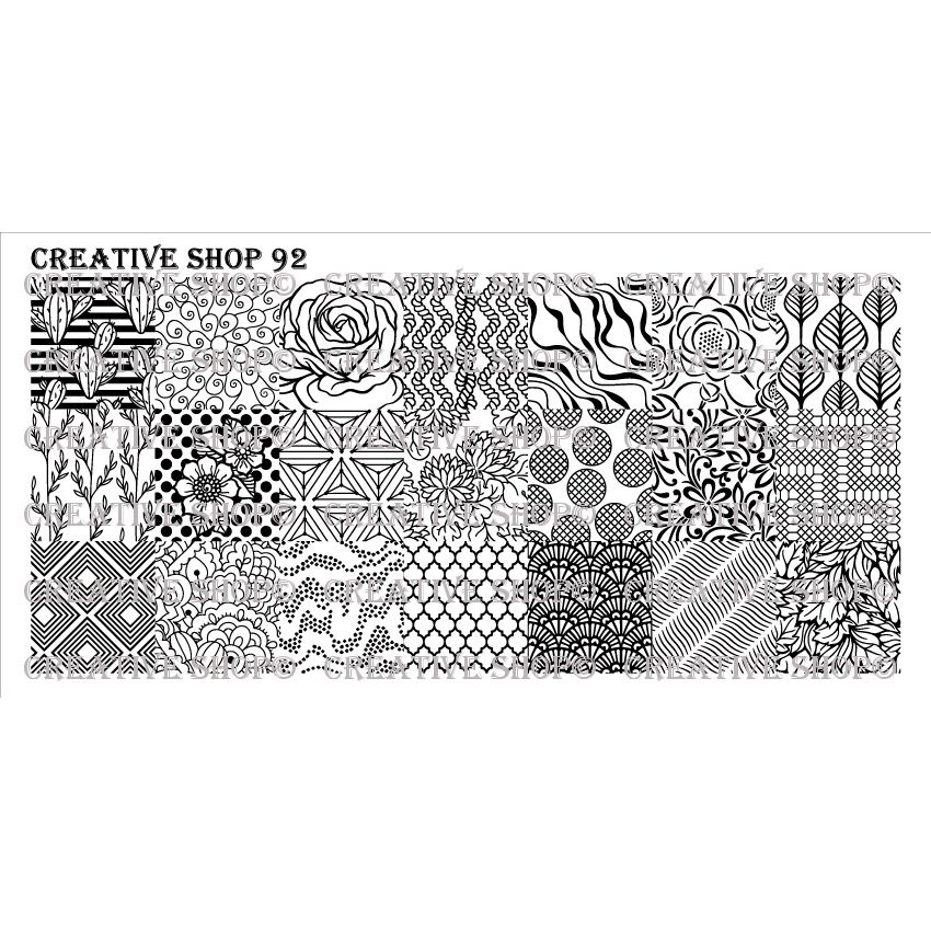 Creative Shop- Stamping Plate- 092
