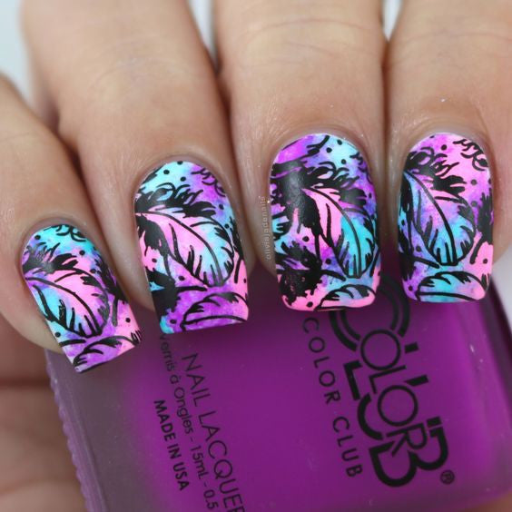 B. loves plates- Stamping Plates- B.08 feather fever