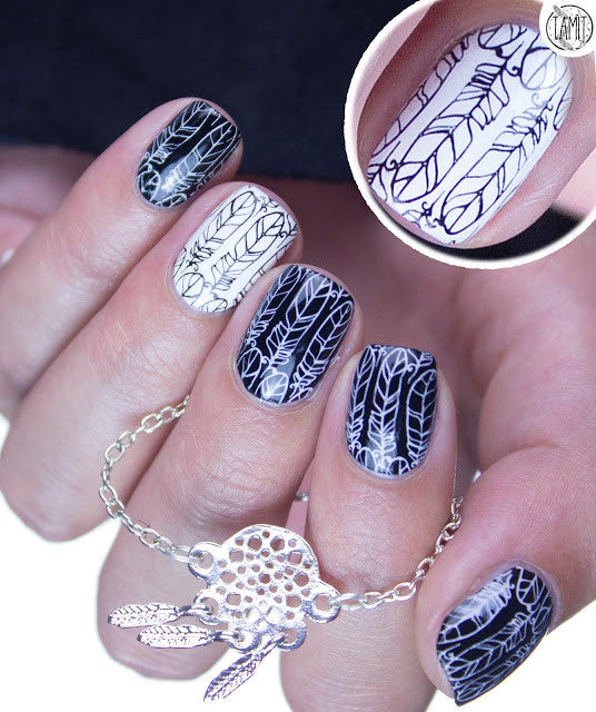 B. loves plates- Stamping Plates- B.08 feather fever