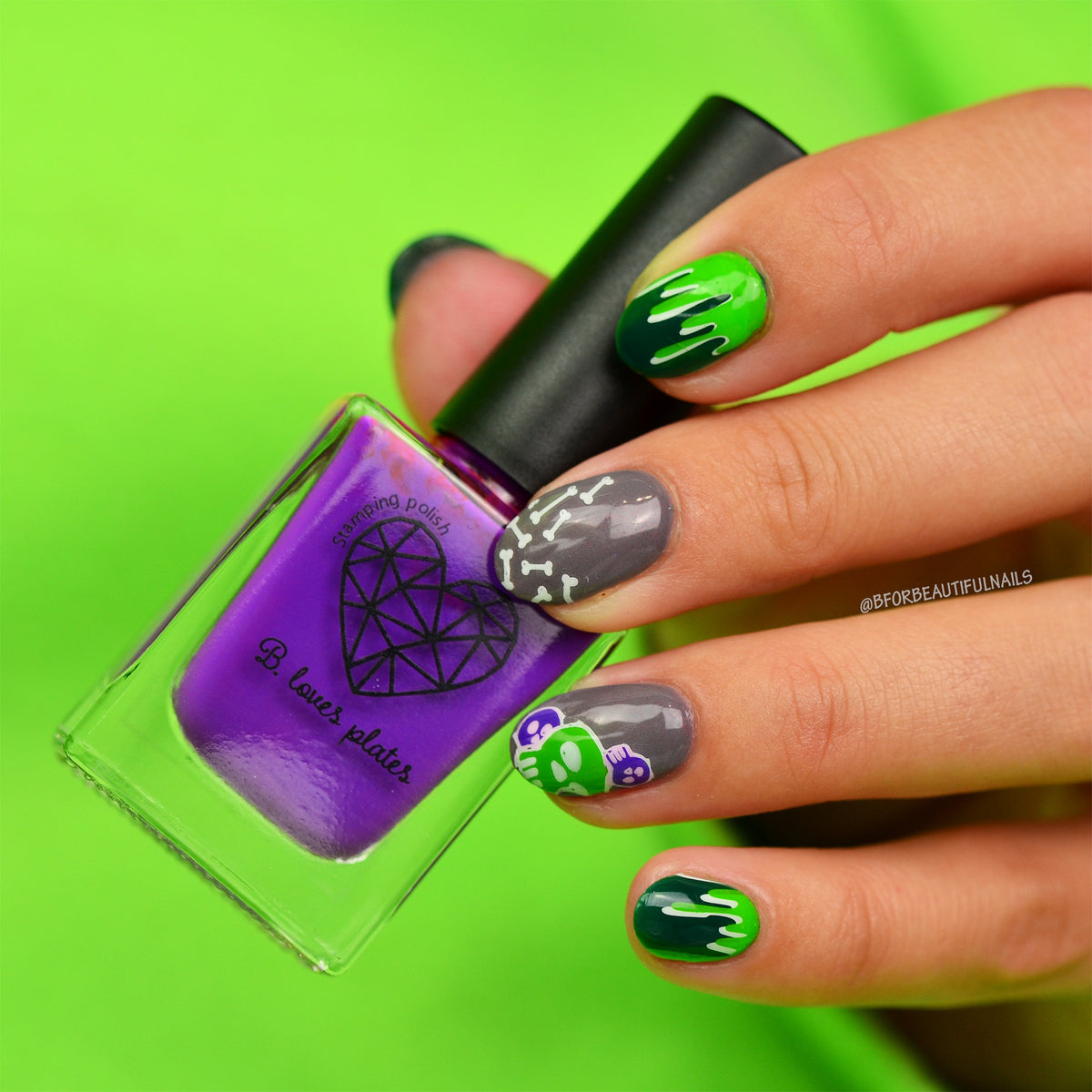 B. loves plates- Stamping Plates- B.09 spooky Halloween