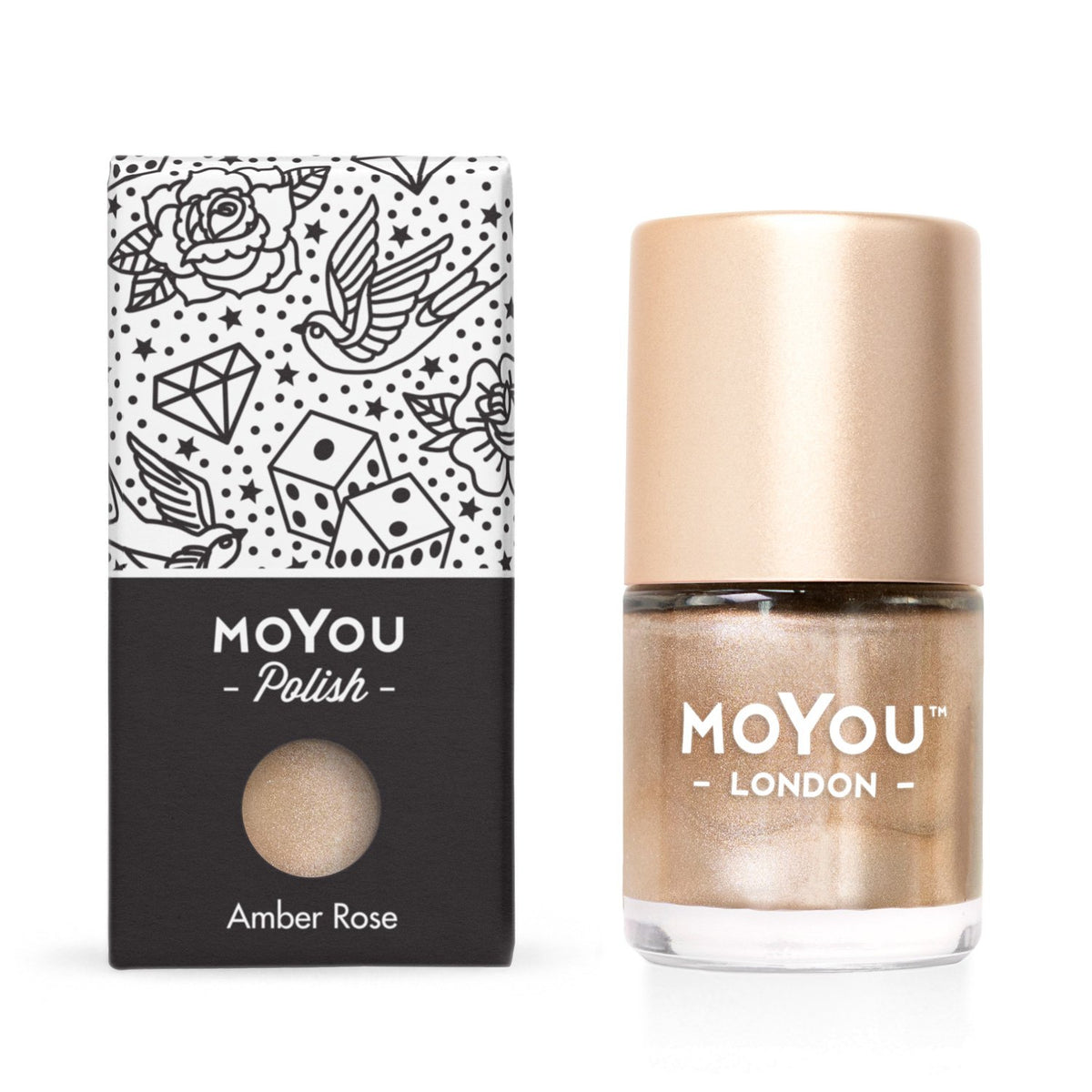 MoYou London- Metallic Stamping Polish- Amber Rose
