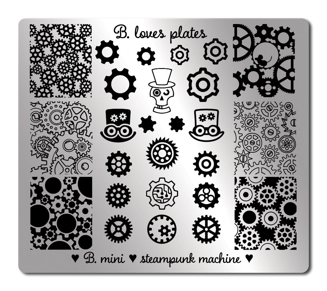 B. loves plates- Stamping Plates- B.mini steampunk machine