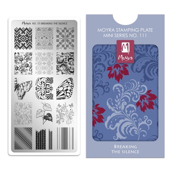 Moyra Mini Stamping Plate 111- Breaking the Silence