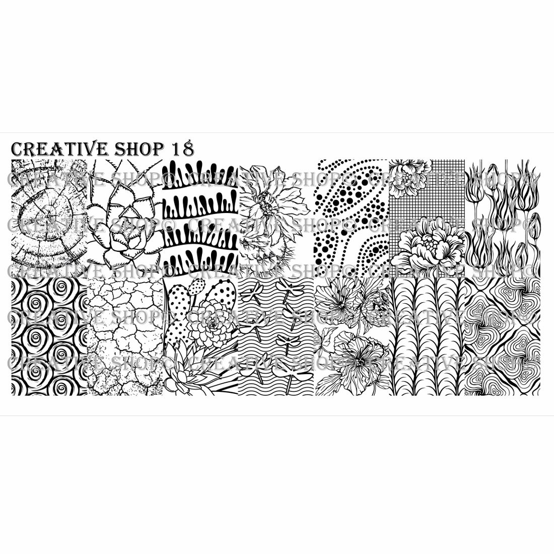 Creative Shop- Stamping Plate- 018