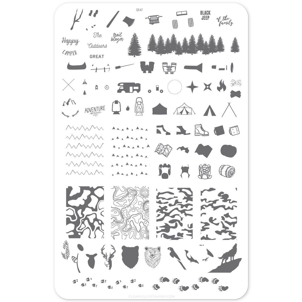 Clear Jelly Stamper- Adventure Begins (CjS-67)