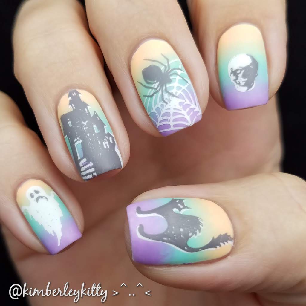 haunted mansion nail art