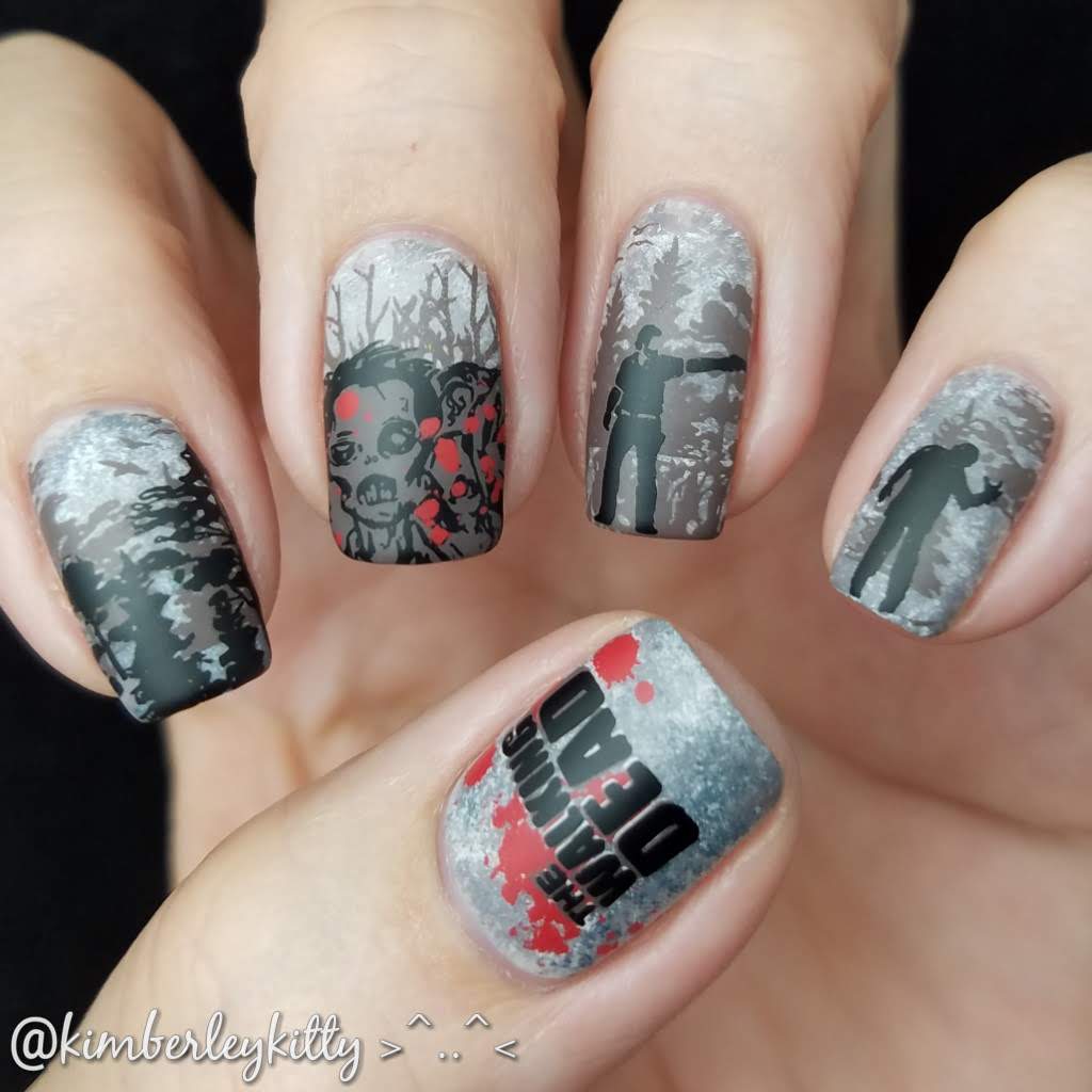 walking dead nail art