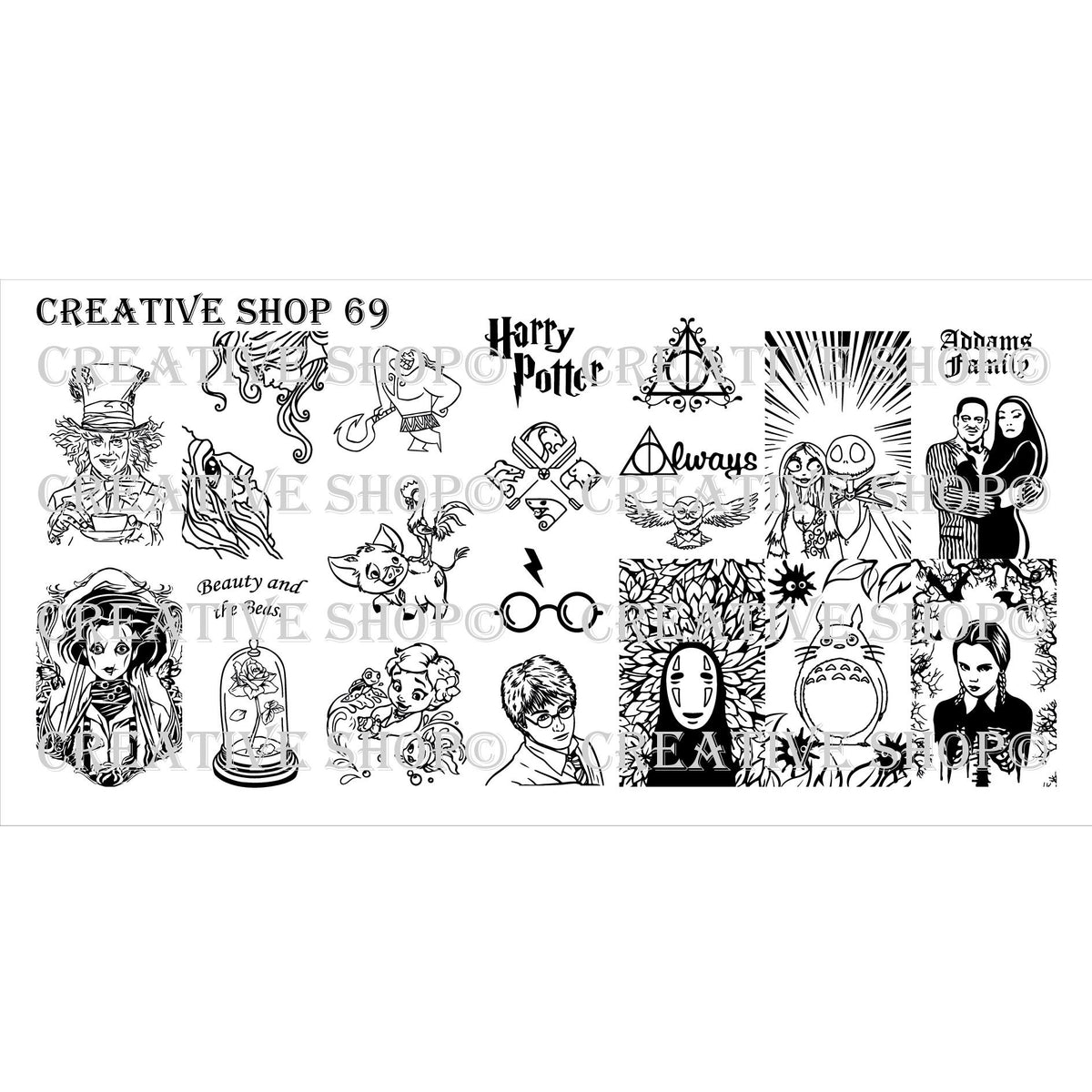 Creative Shop- Stamping Plate- 069