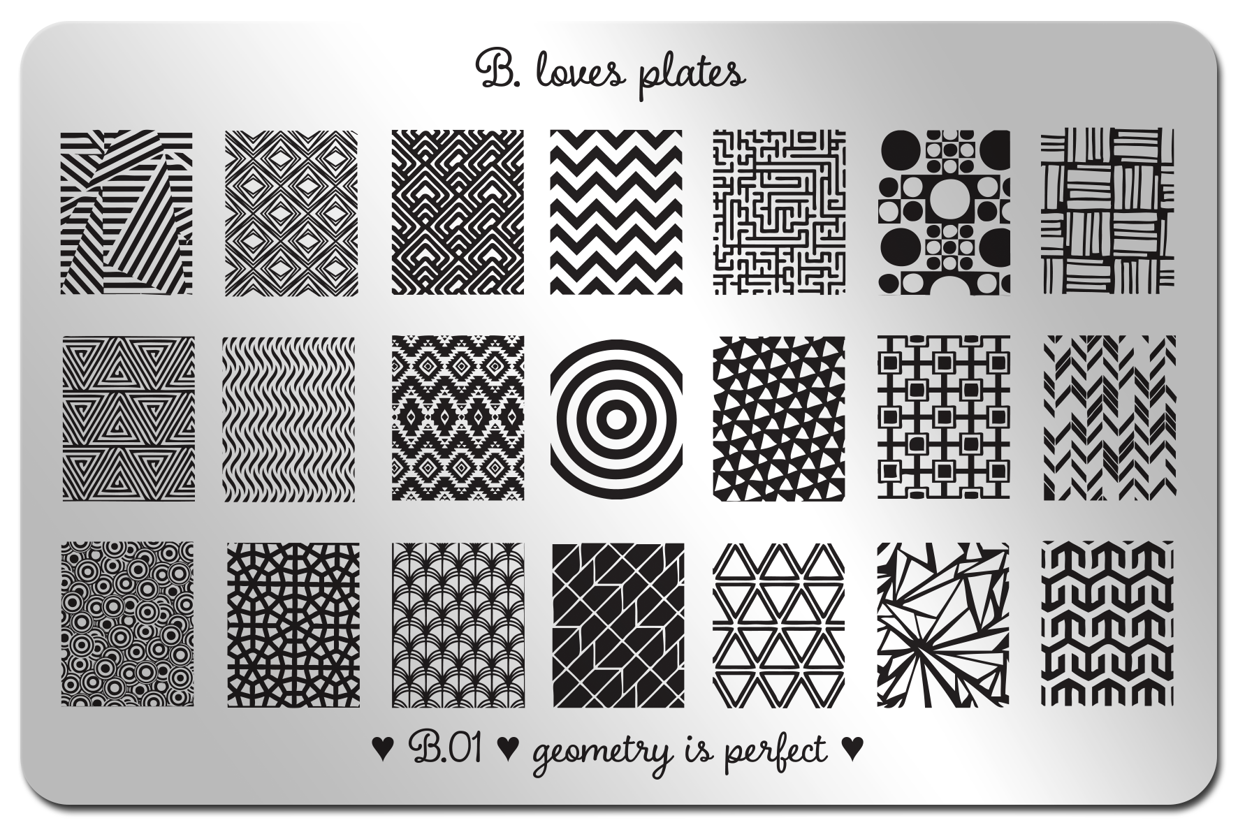 NAIL STAMPING PLATES Beautometry