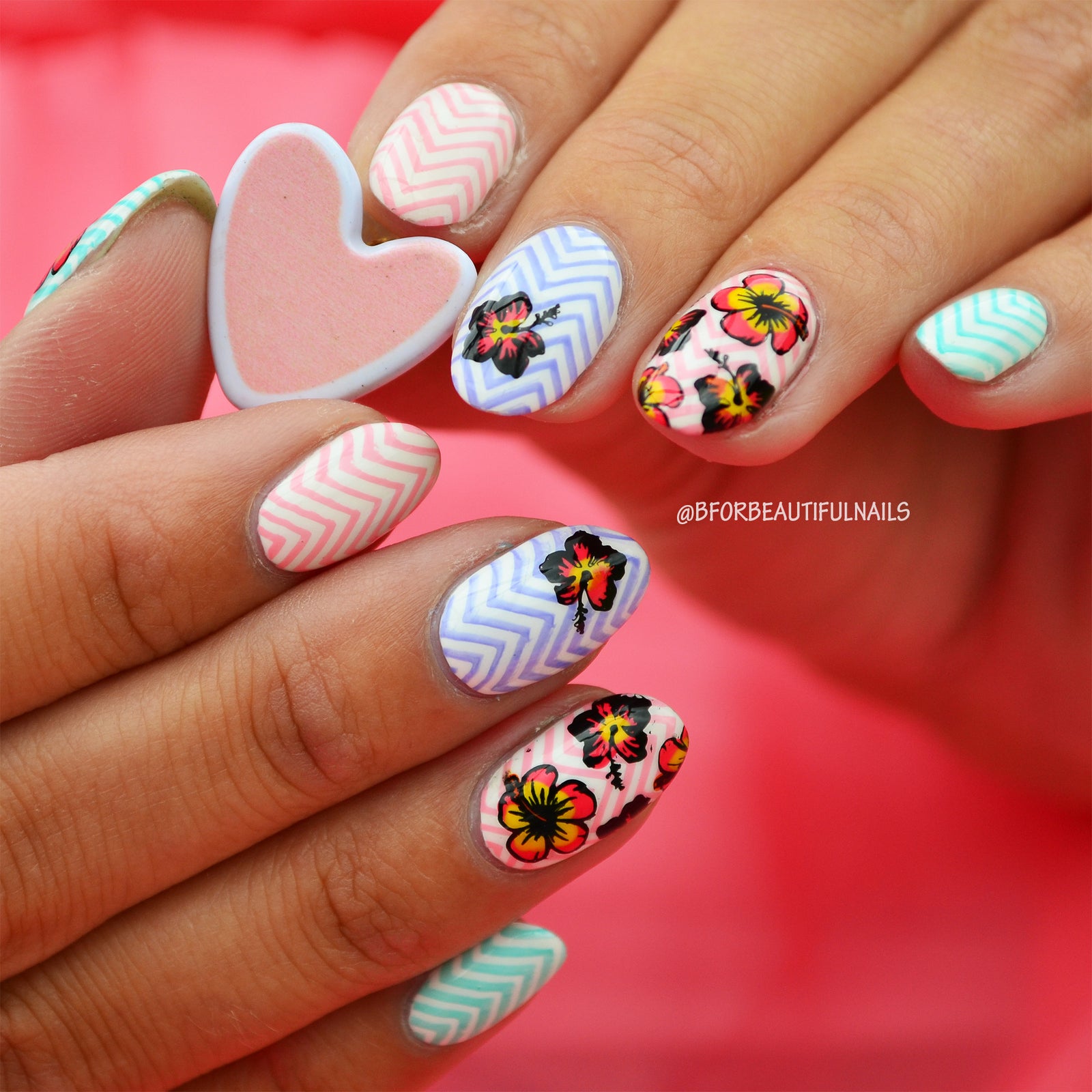 B. loves plates- Stamping Plates- B.11 summer paradise