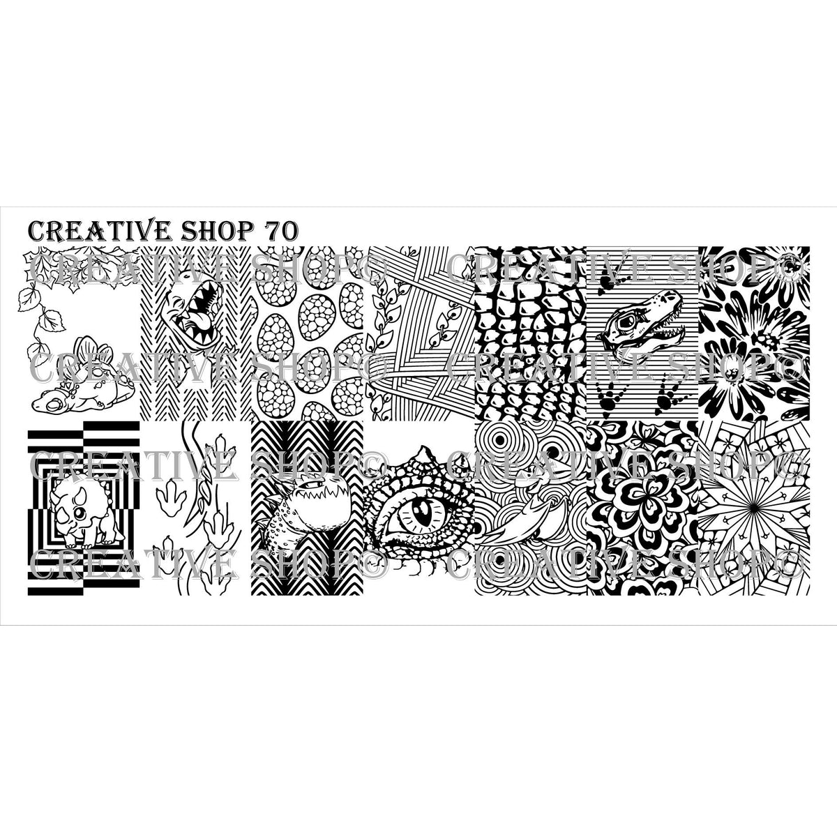 Creative Shop- Stamping Plate- 070