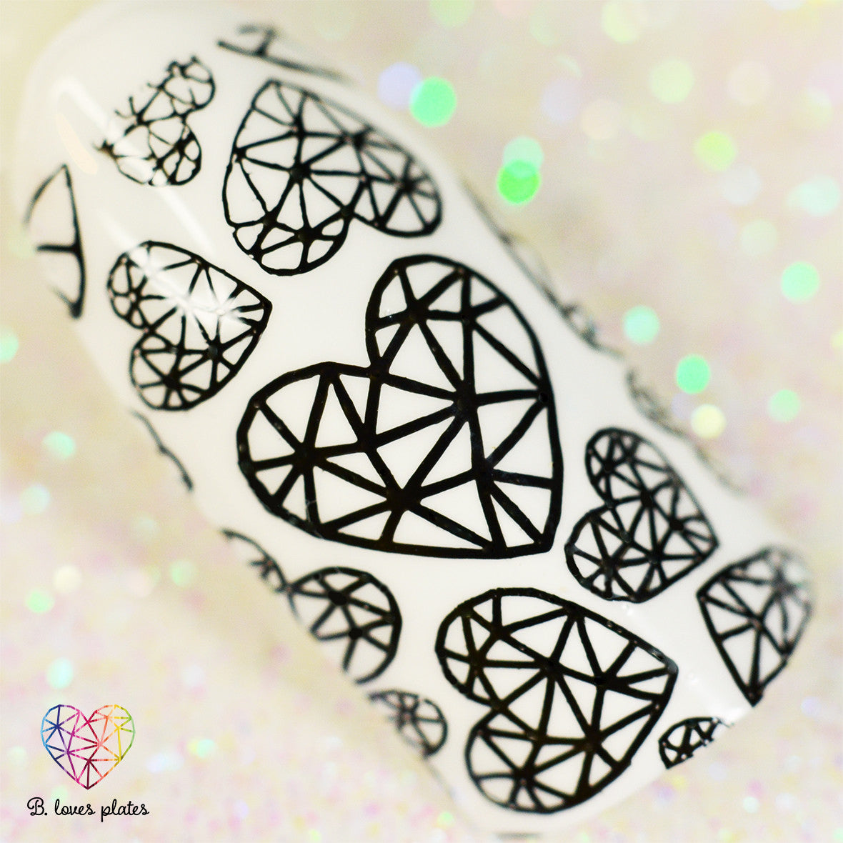 B. loves plates- Stamping Polish- BLP01 B. a Black Hole