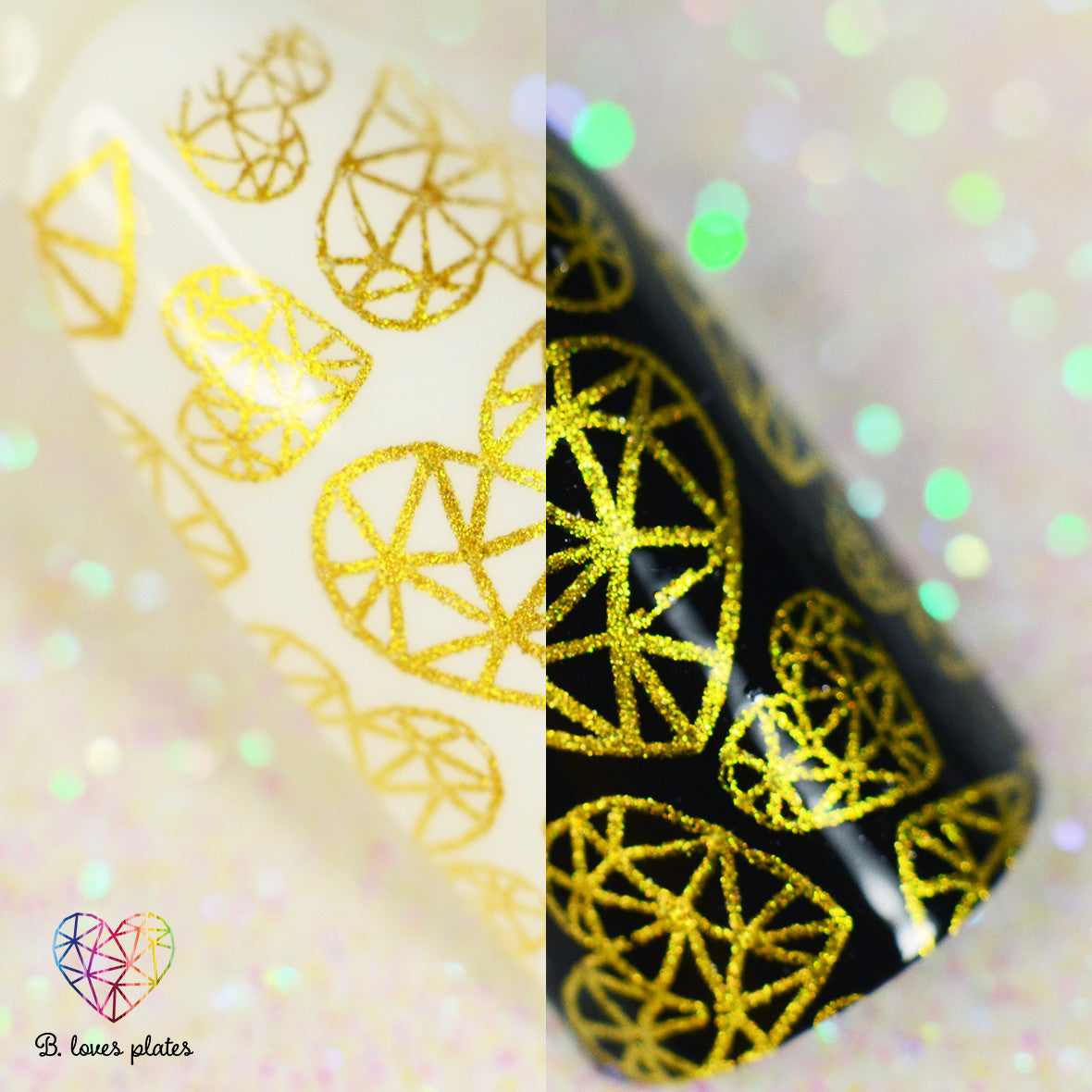 B. loves plates- Stamping Polish- BLP04 B. a Pure Gold