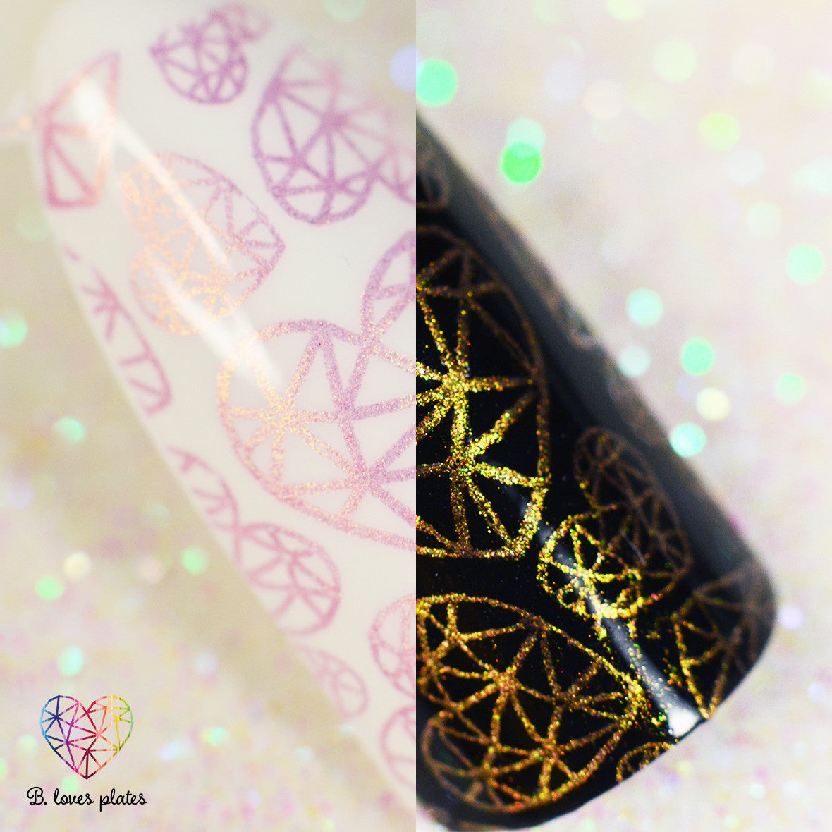 B. loves plates- Stamping Polish- BLP06 B. a Rose Gold