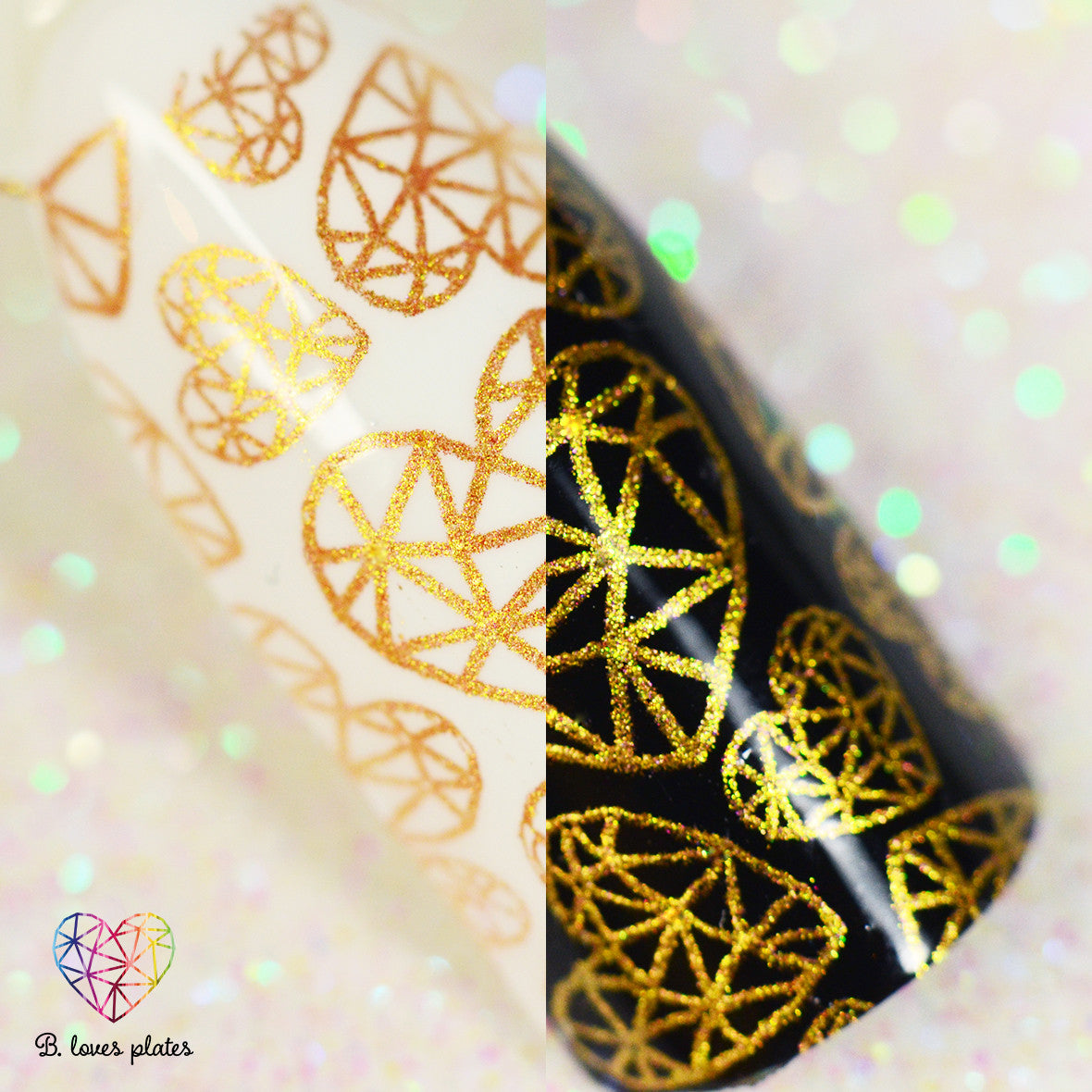 B. loves plates- Stamping Polish- BLP05 B. a Royal Gold