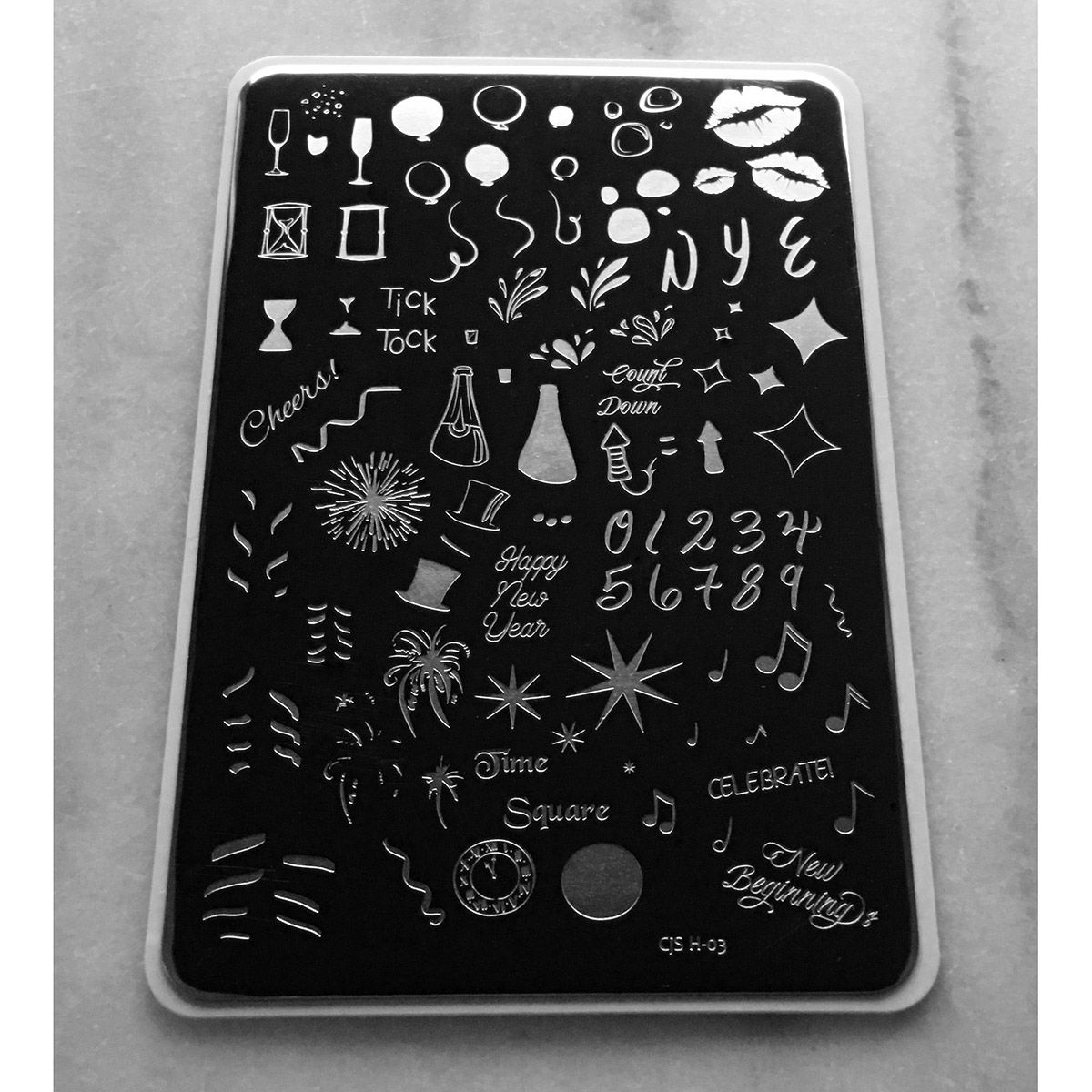 Clear Jelly Stamper- Happy New Year! (CjS H-03)