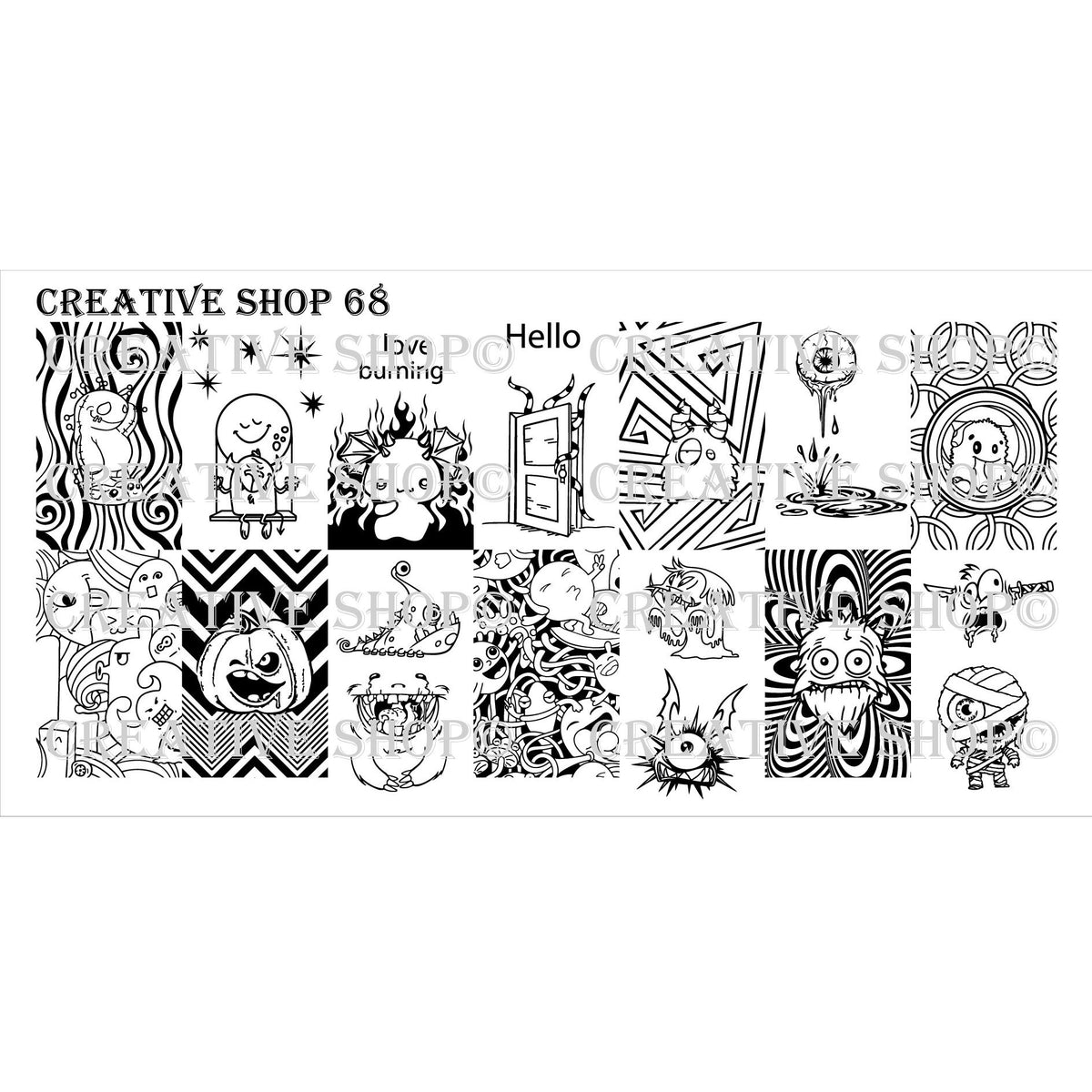 Creative Shop- Stamping Plate- 068