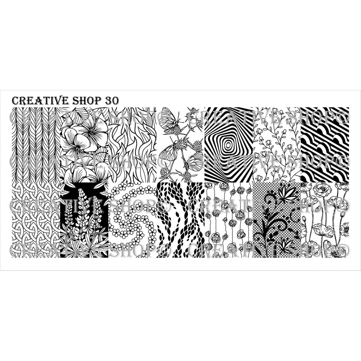 Creative Shop- Stamping Plate- 030