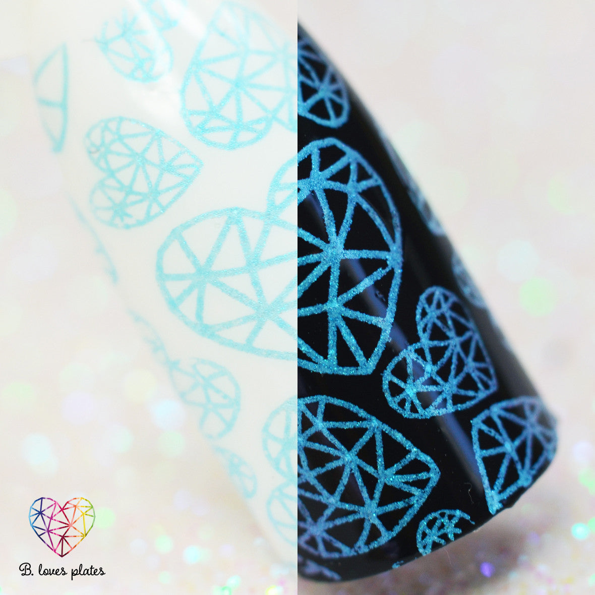 B. loves plates- Stamping Polish- BLP10 B. a Snow Bride