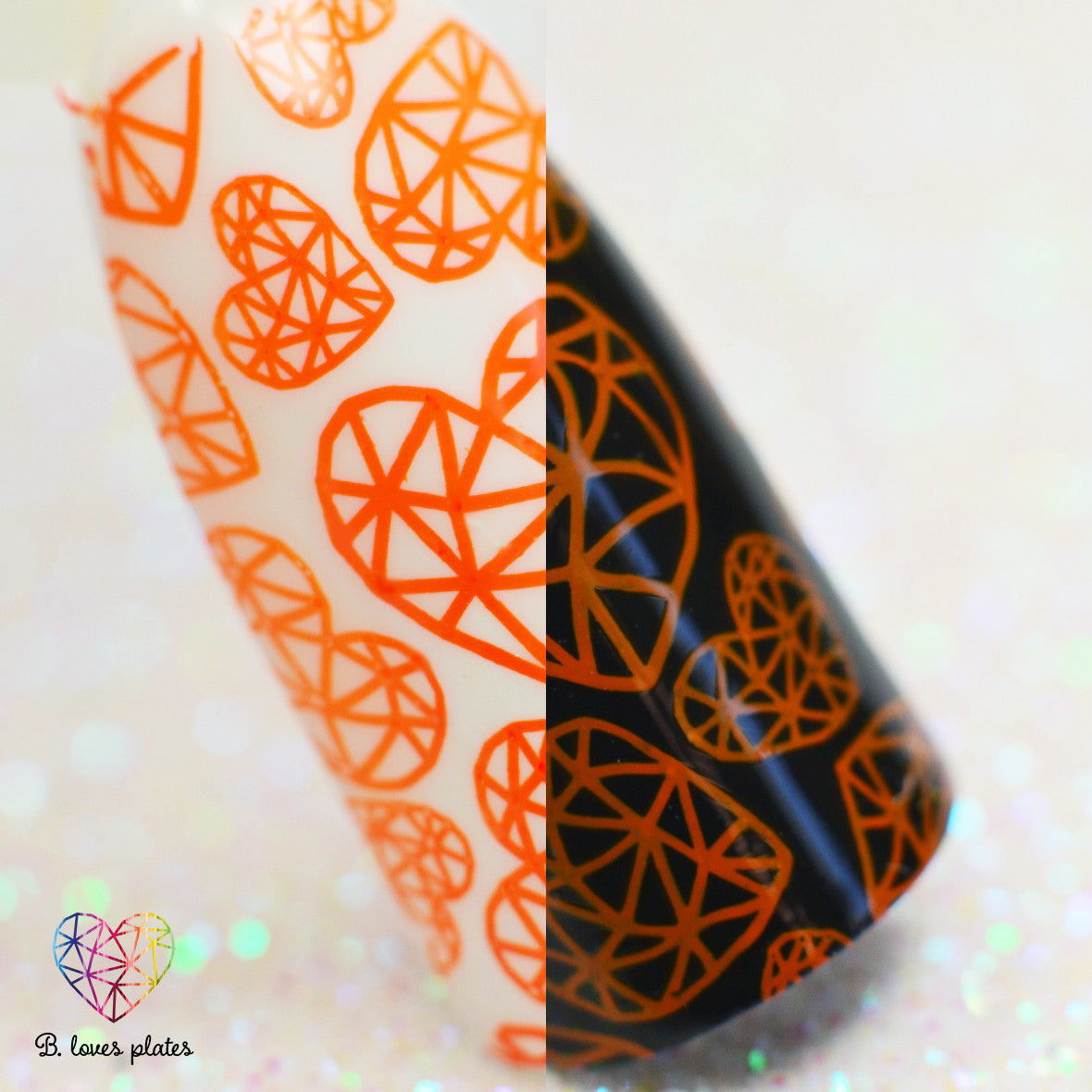 B. loves plates- Stamping Polish- BLP12 B. an Orange
