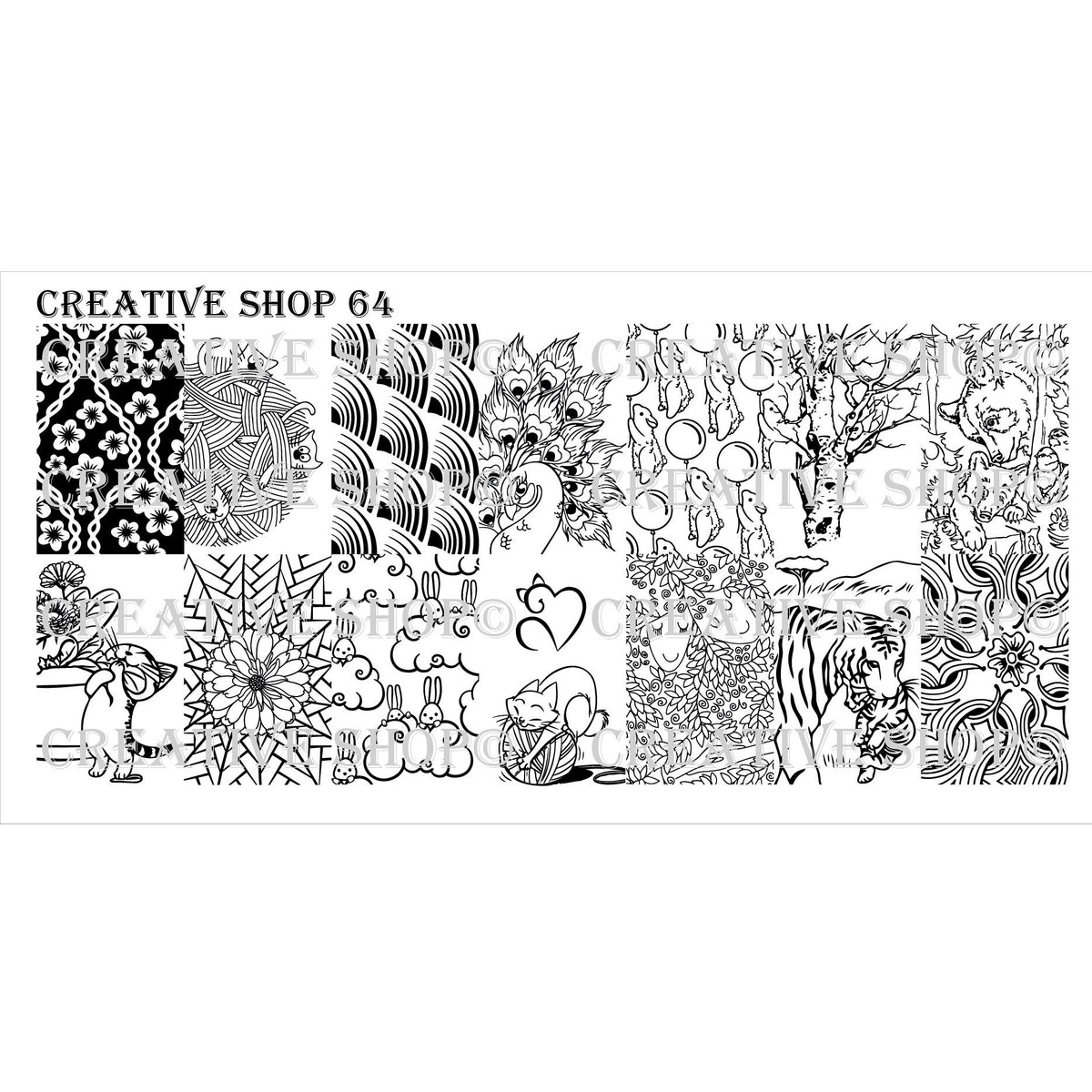 Creative Shop- Stamping Plate- 064