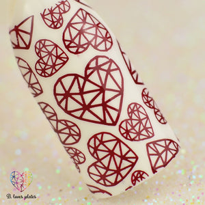 B. loves plates- Stamping Polish- BLP24 B. a Bloody Red