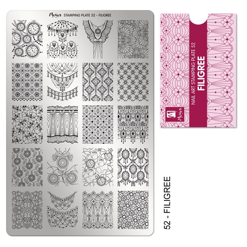 Moyra Stamping Plate 052- Filigree