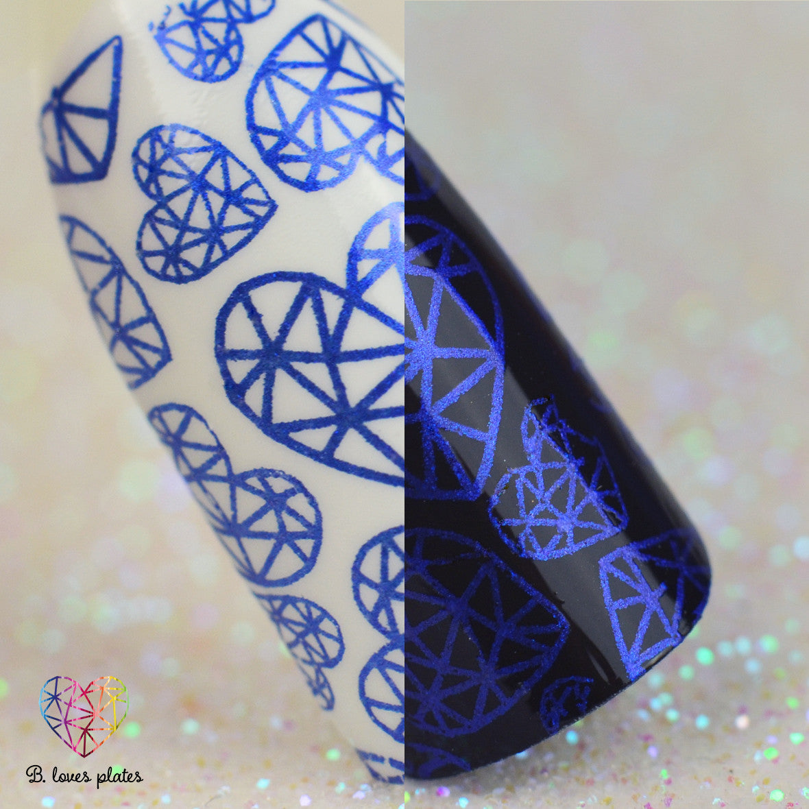 B. loves plates- Stamping Polish- BLP28 B. a Holy Night