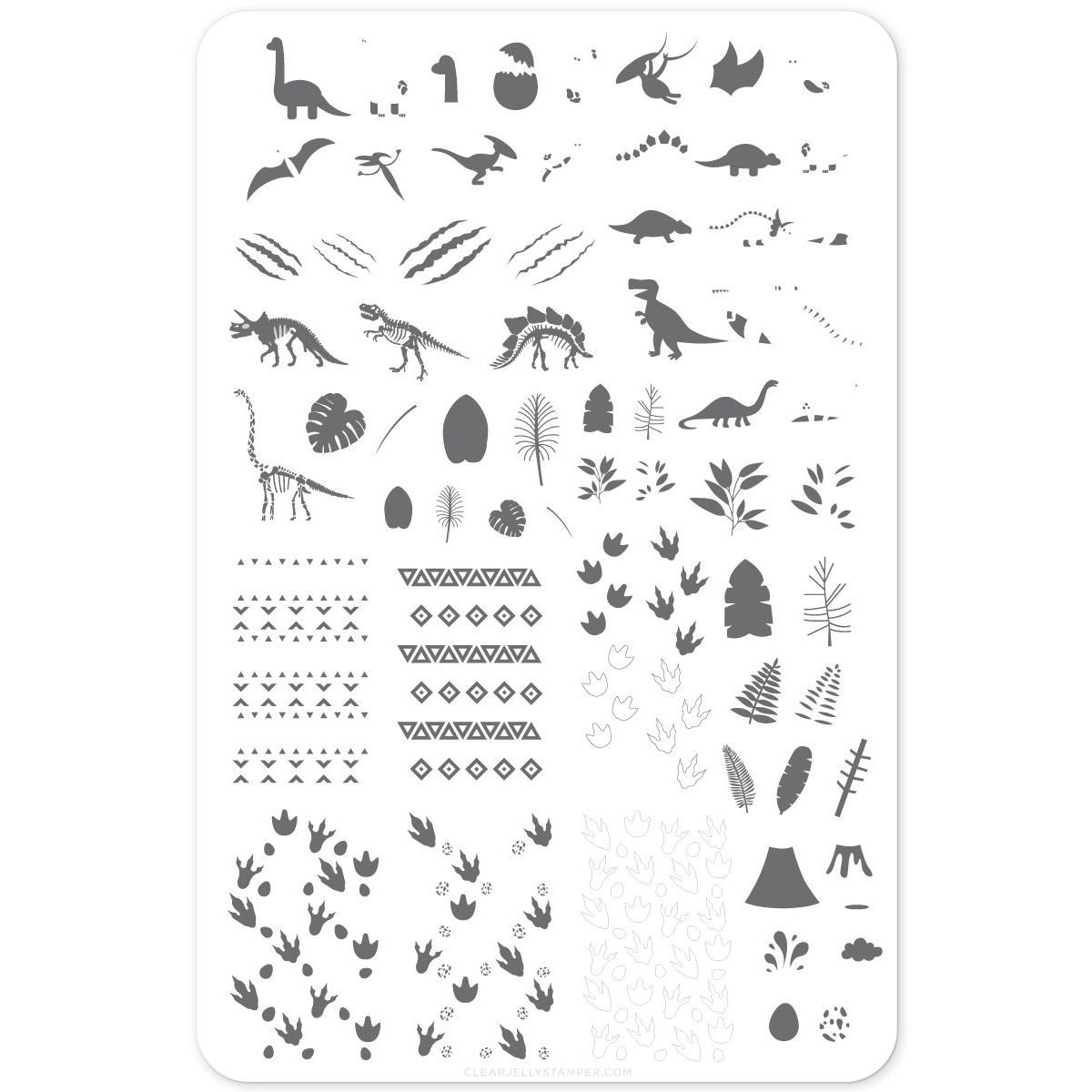 Clear Jelly Stamper- Dino (CjS LC-35)