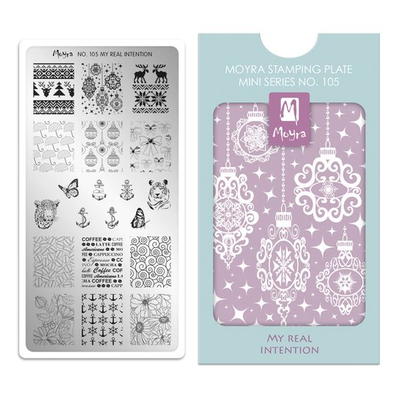 Moyra Mini Stamping Plate 105- My Real Intention