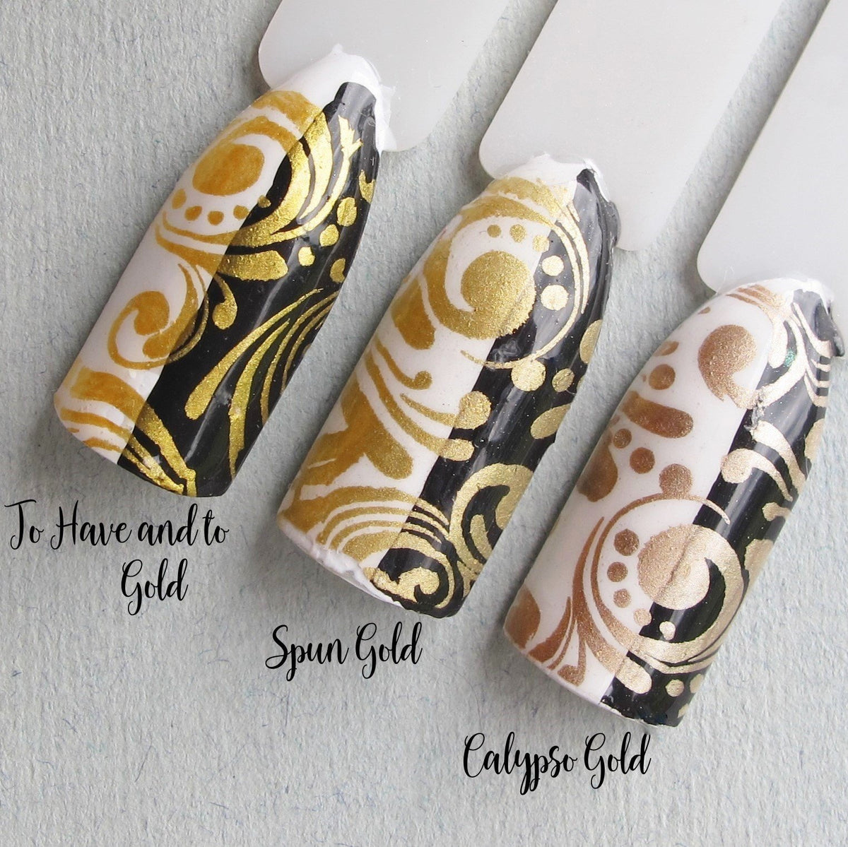 Hit the Bottle &quot;Spun Gold&quot; Stamping Polish