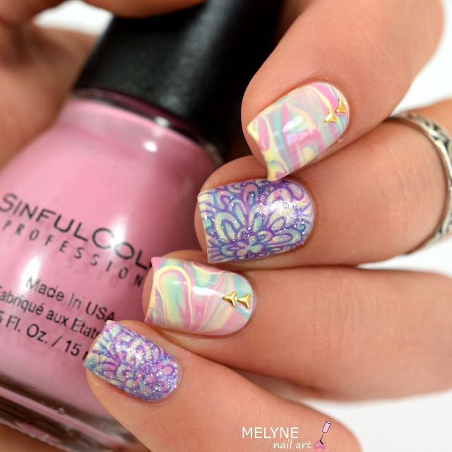 B. loves plates- Stamping Plates- B.02 flower power