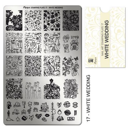 Moyra Stamping Plate 17 - White Wedding