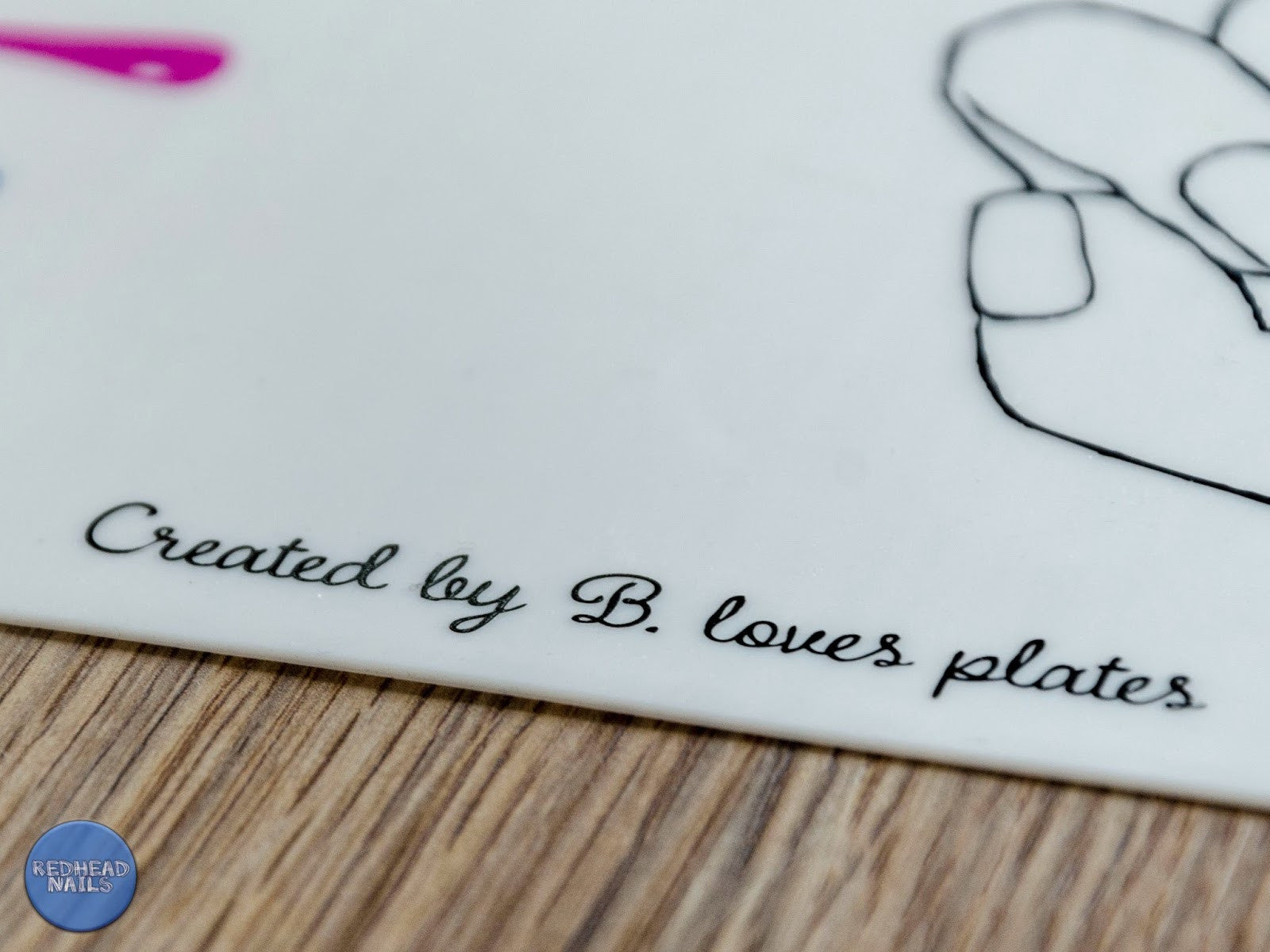 B. loves plates- Accessories- Rainbow Stamping Mat