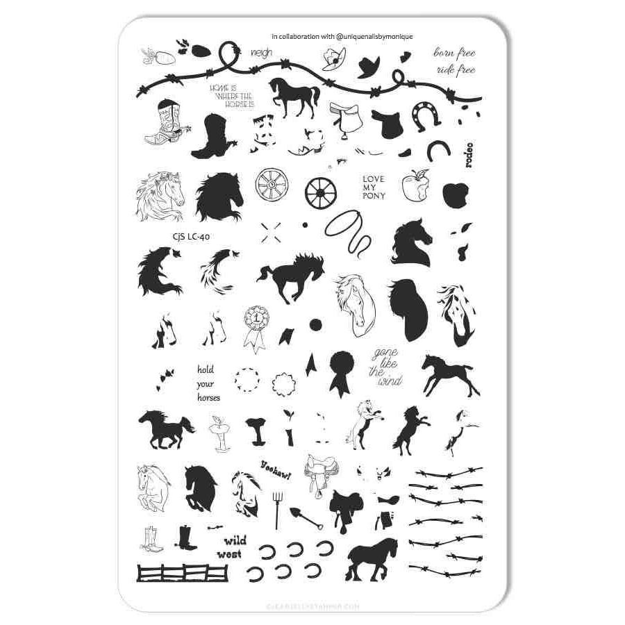 Clear Jelly Stamper- Horsin&#39; Around (CjSLC-40)