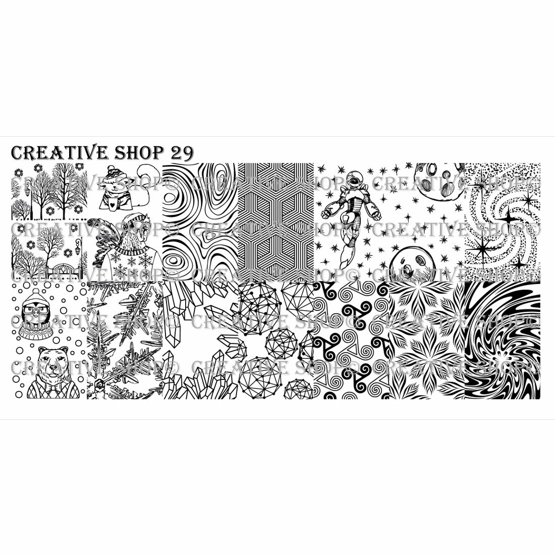 Creative Shop- Stamping Plate- 029