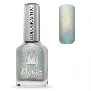 Moyra Holographic Effect Nail Polish- No251 Silver