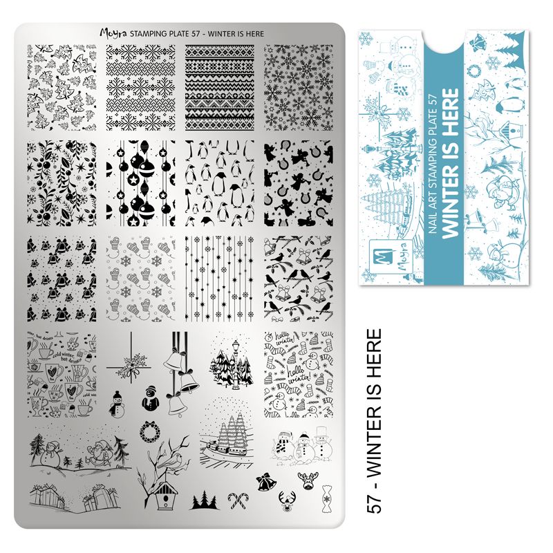 Moyra Stamping Plate 057- Winter is Here