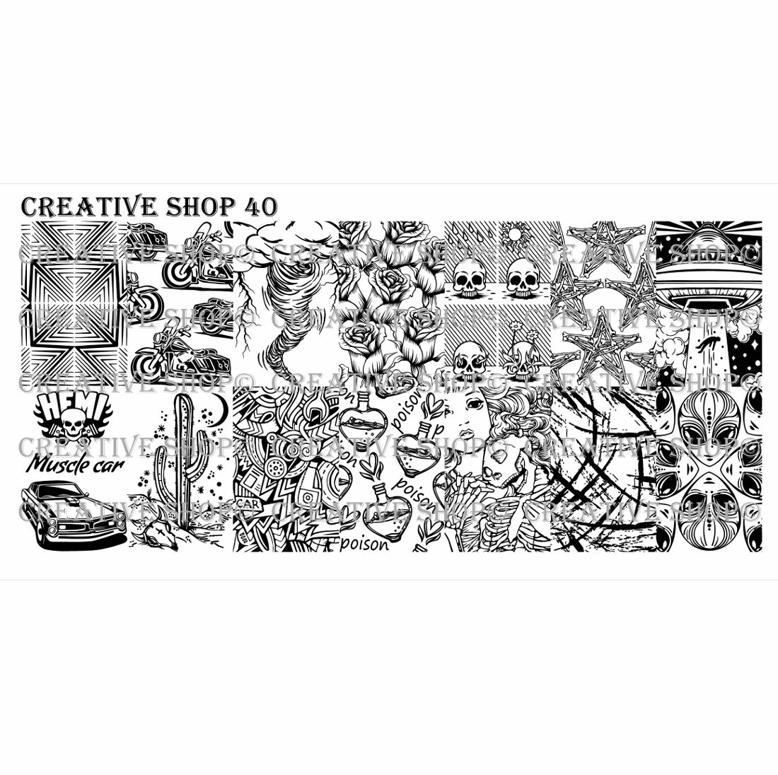 Creative Shop- Stamping Plate- 040