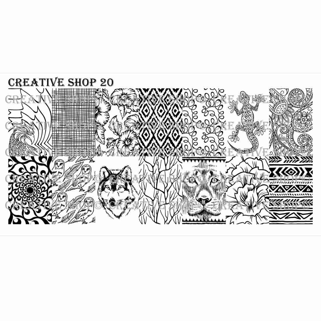 Creative Shop- Stamping Plate- 020