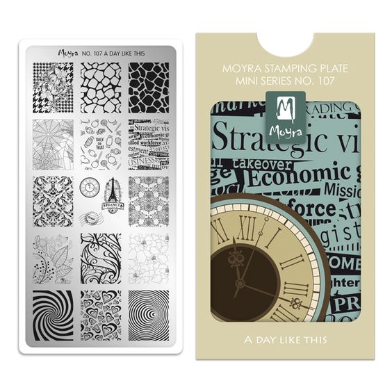 Moyra Mini Stamping Plate 107- A Day Like This
