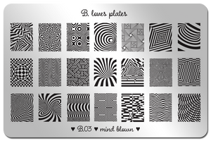 B. loves plates- Stamping Plates- B.03 mind blown